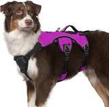 rabbitgoo Escape Proof Dog Harness, Soft Padded Full Body Pet Harness, Reflective Adjustable No Pull Vest with Lift Handle and Lesh Clip for Large Dogs Walking Hiking Training