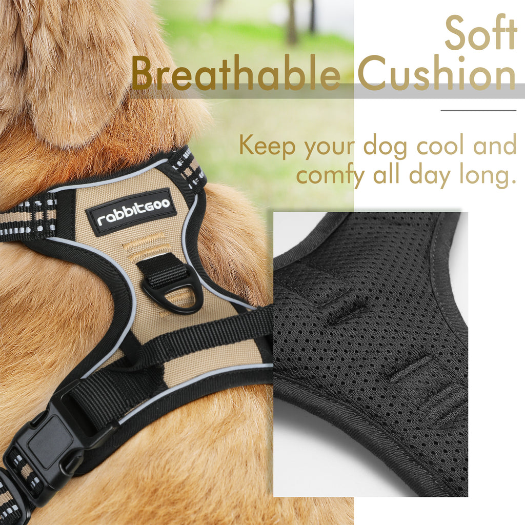 thumbnail image 2 of Medium No-Pull Vest - Adjustable, Reflective, With Handle, Sizes XS To XXL, Pink Dog Harness 2 of 14