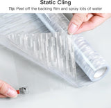 rabbitgoo Privacy Window Film Frosted Window Sticker Static Cling No Glue Glass Film Anti-UV Glass Film for Home Office