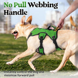 rabbitgoo Escape Proof Dog Harness, Soft Padded Full Body Pet Harness, Reflective Adjustable No Pull Vest with Lift Handle and Lesh Clip for Large Dogs Walking Hiking Training