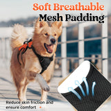 rabbitgoo Escape Proof Dog Harness, Soft Padded Full Body Pet Harness, Reflective Adjustable No Pull Vest with Lift Handle and Lesh Clip for Large Dogs Walking Hiking Training