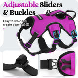 rabbitgoo Escape Proof Dog Harness, Soft Padded Full Body Pet Harness, Reflective Adjustable No Pull Vest with Lift Handle and Lesh Clip for Large Dogs Walking Hiking Training