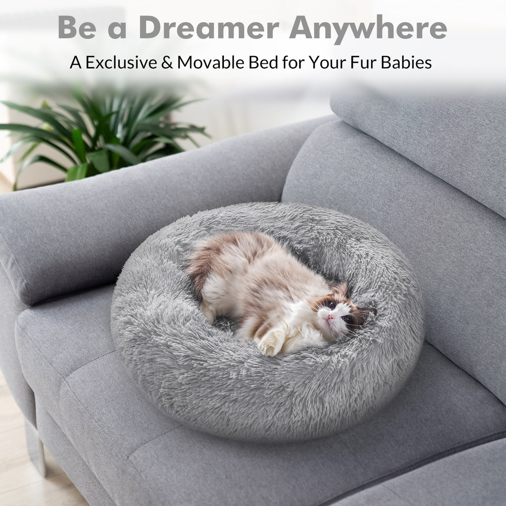 thumbnail image 2 of Outdoor Heating Pad For Cats Heated , Heated S For Indoor Cats And Small Dogs, 20" Cozy Donut H Cat Bed 2 of 10